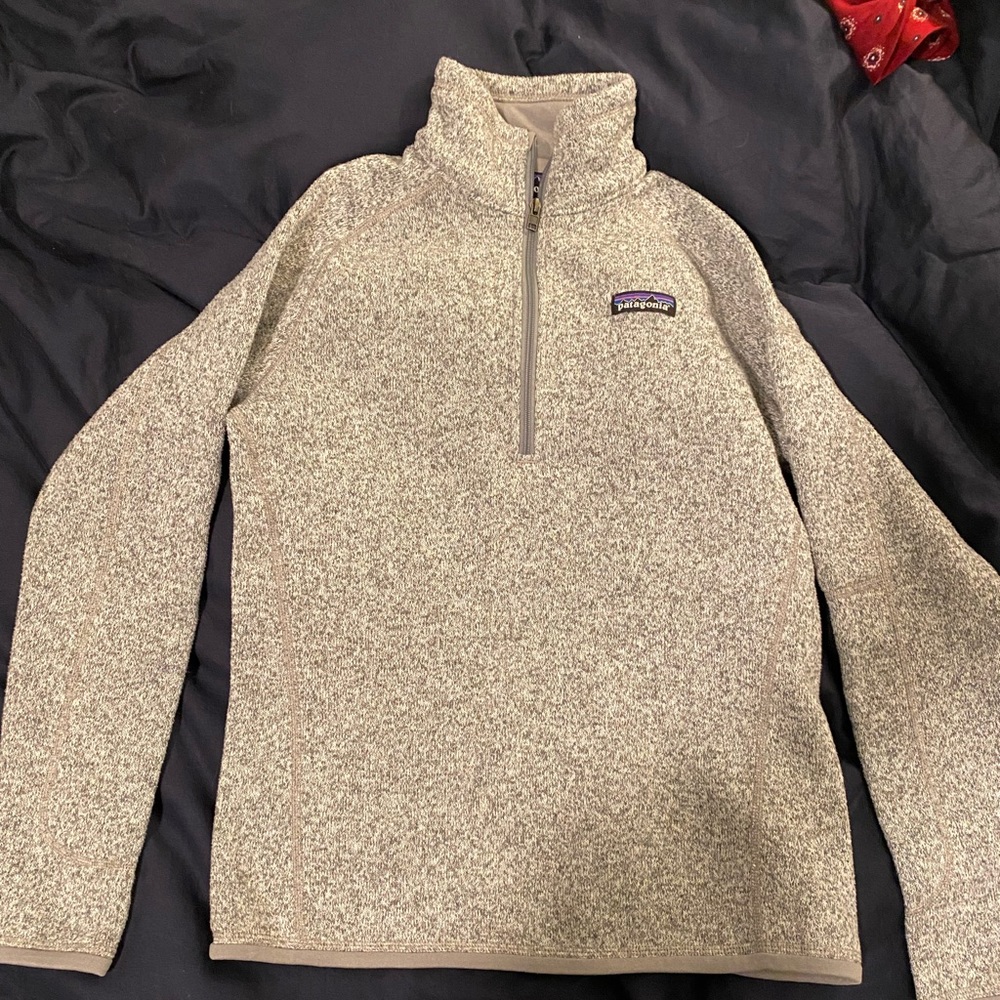 Patagonia Grey Quarter Zip Better Sweater Size Small